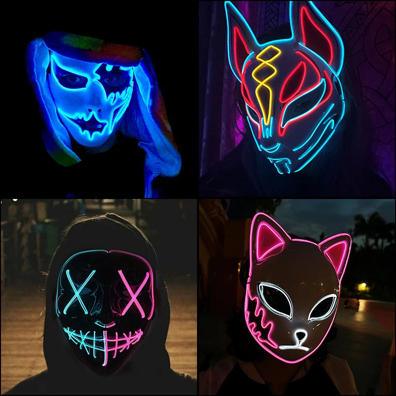 LED Carnival Masks