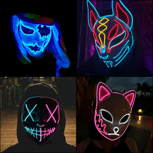 LED Carnival Masks