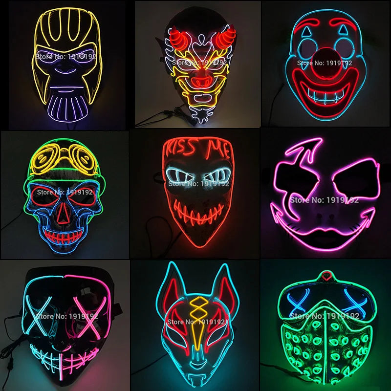 LED Carnival Masks