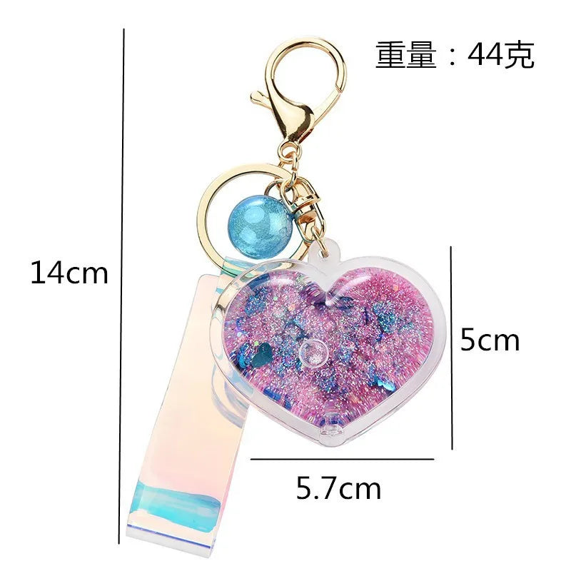 Liquid Heart Keychain