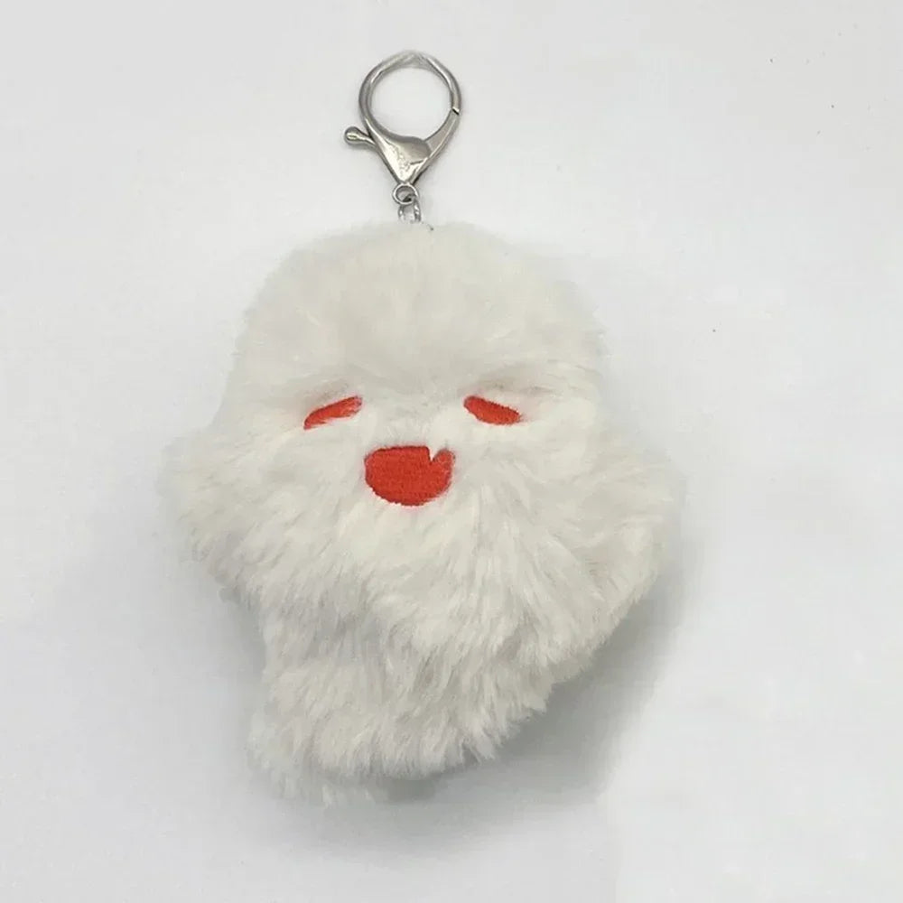Fluffy Ghost Keychain