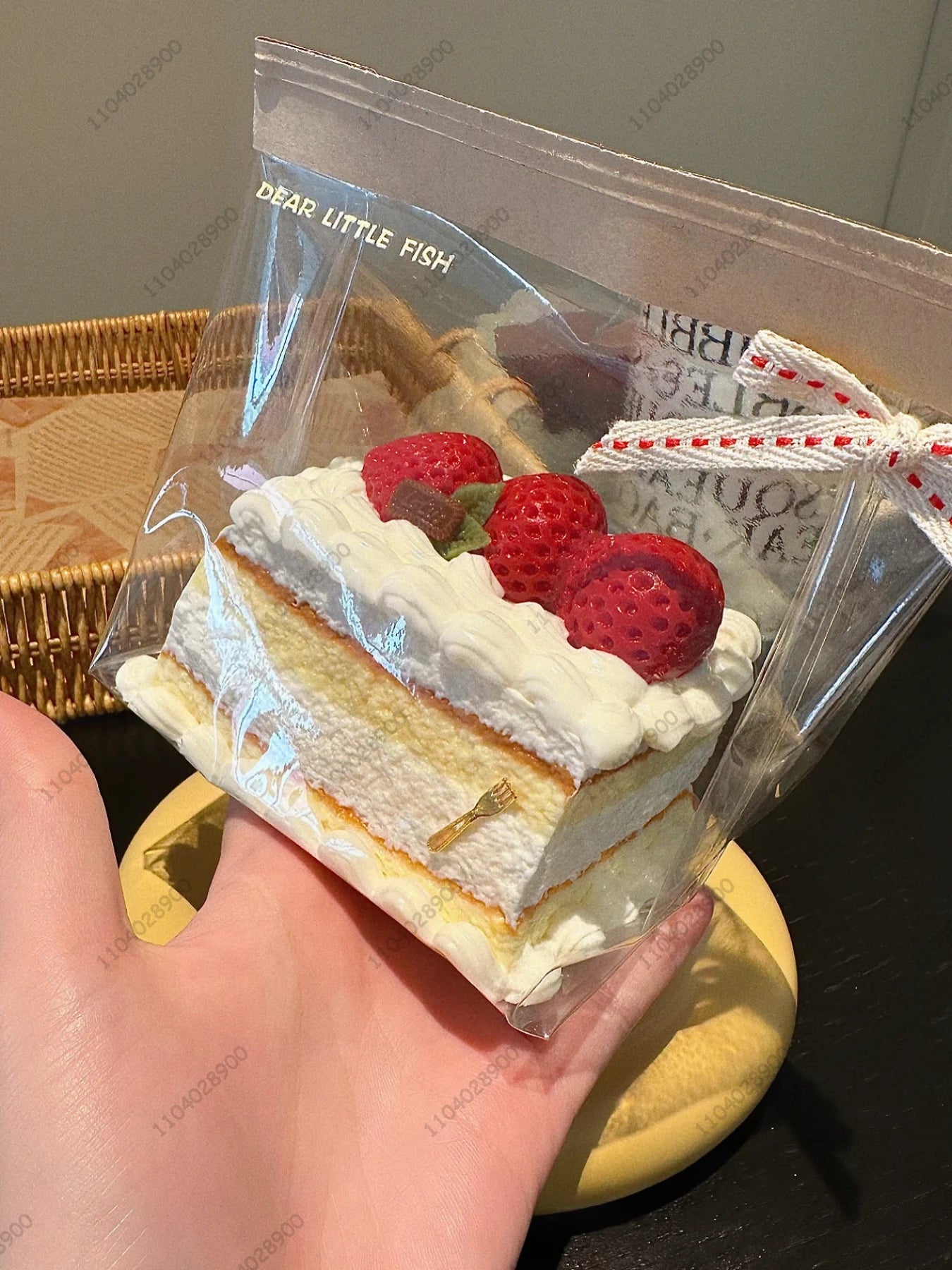 Strawberry Mousse Cake Taba Squishie