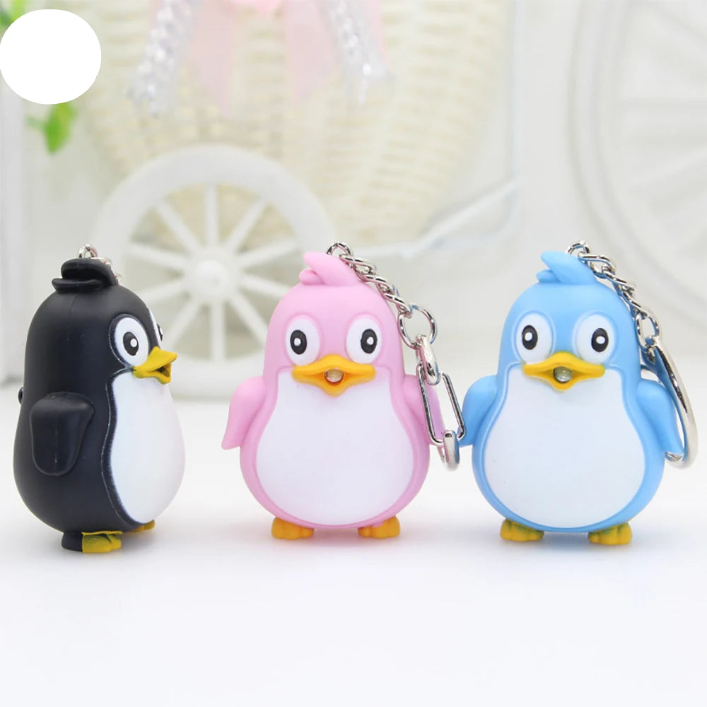 Electric Penguin Keychain