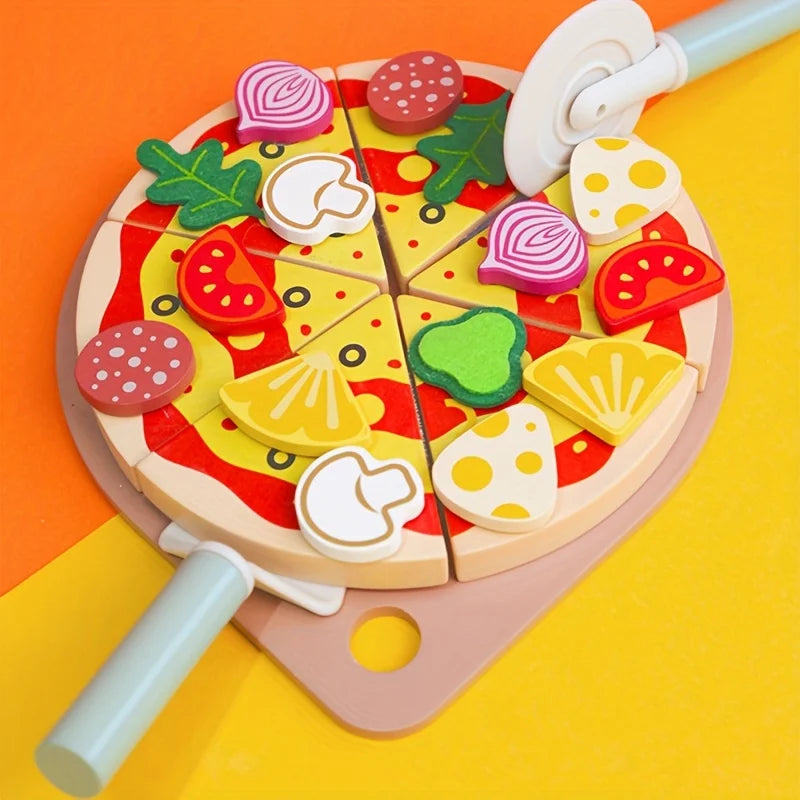 Wood Pizza Decor