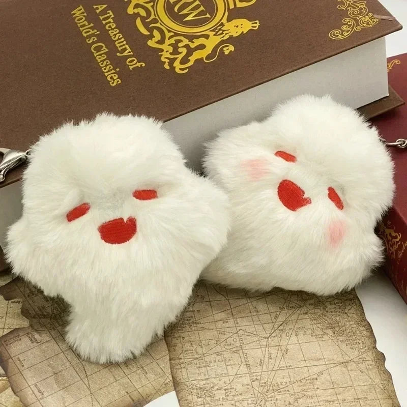 Fluffy Ghost Keychain