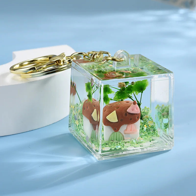 Liquid Home Sweet Home Keychain