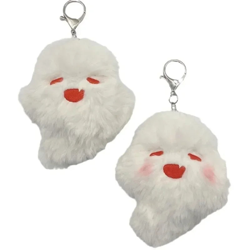 Fluffy Ghost Keychain