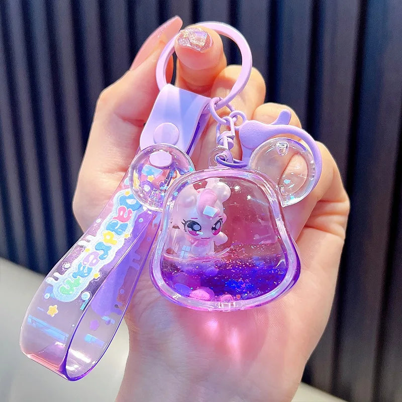 Liquid Unicorn Keychain