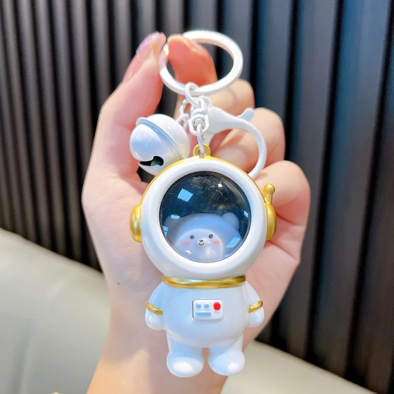 Light Up Astro Kitten Keychain