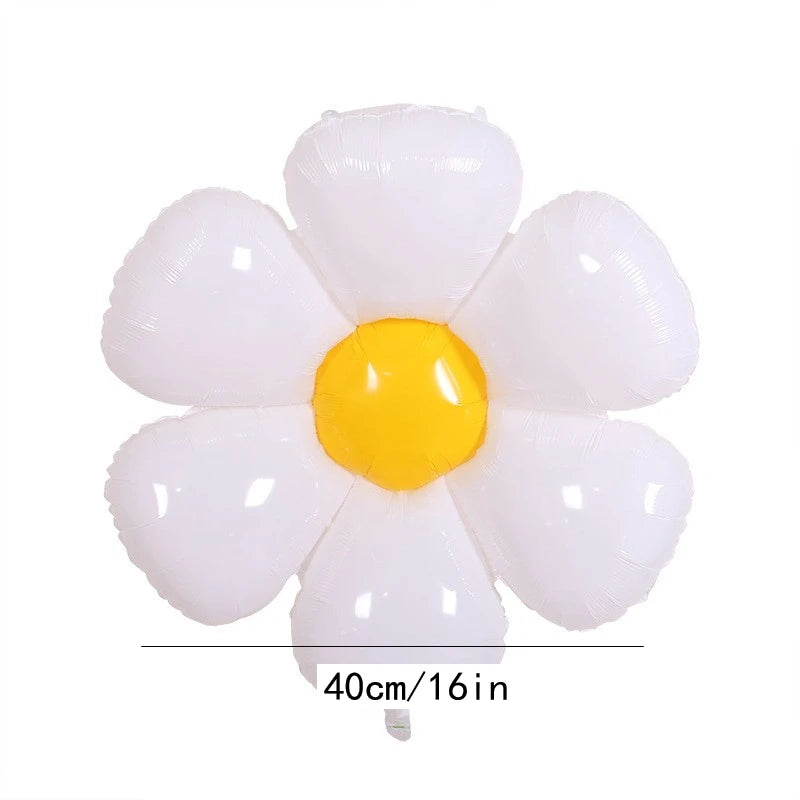 White Daisy Balloons