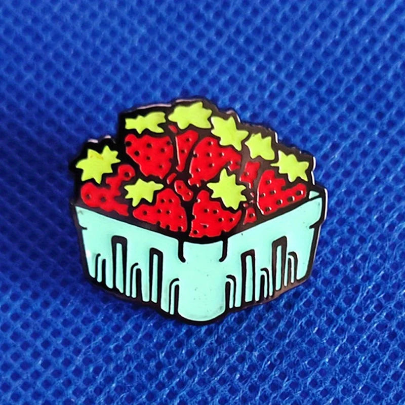 Strawberry Carton Pin