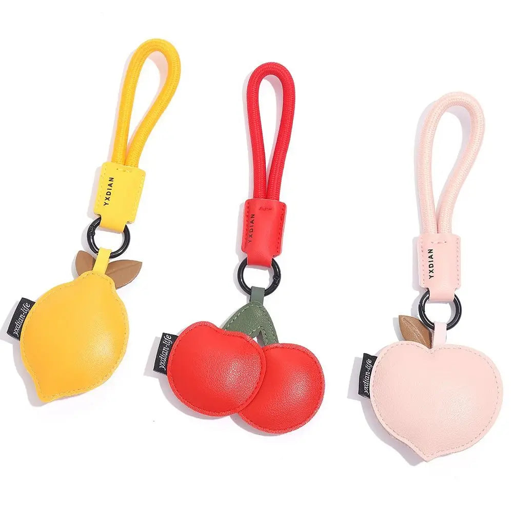 Leather Fruit Keychain