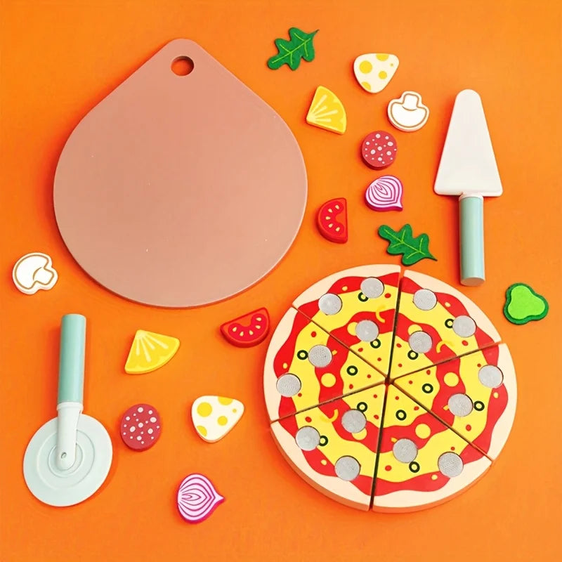 Wood Pizza Decor