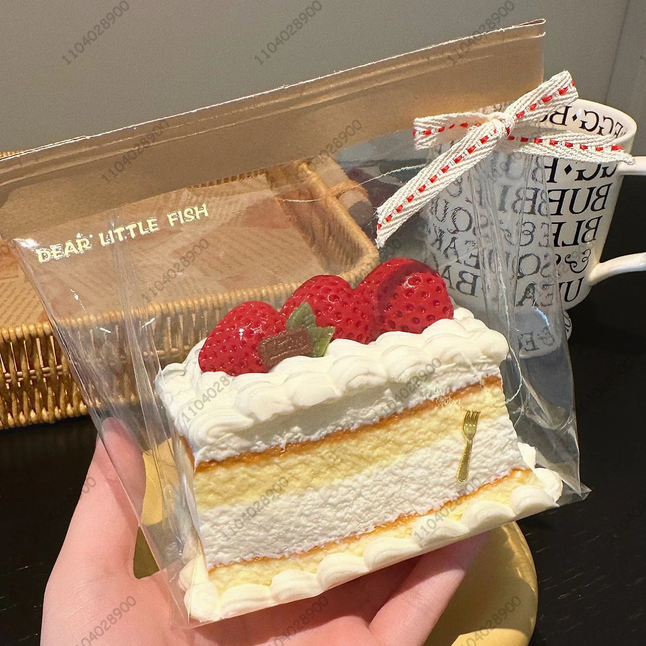 Strawberry Mousse Cake Taba Squishie