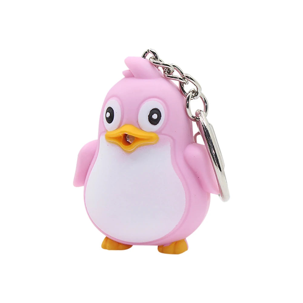 Electric Penguin Keychain