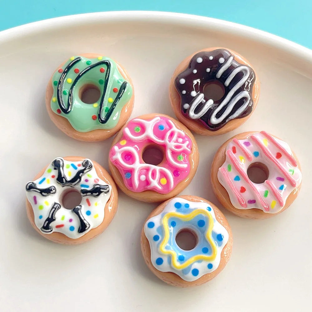 100pc Mini Resin Donuts