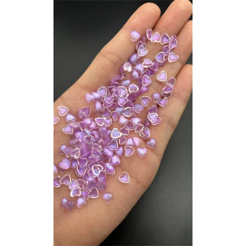 Iridescent Resin Hearts