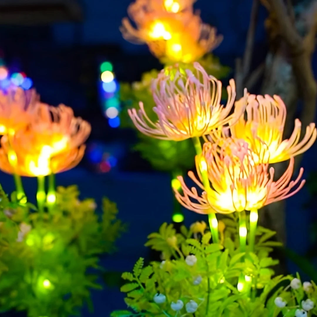Solar Spider Chrysanthemum LED