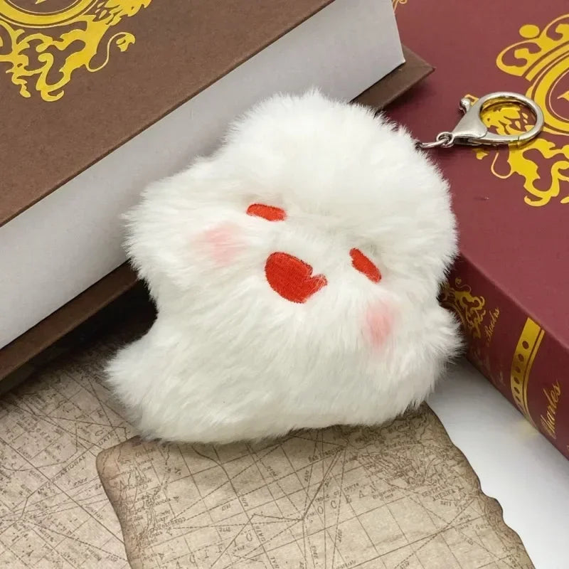 Fluffy Ghost Keychain