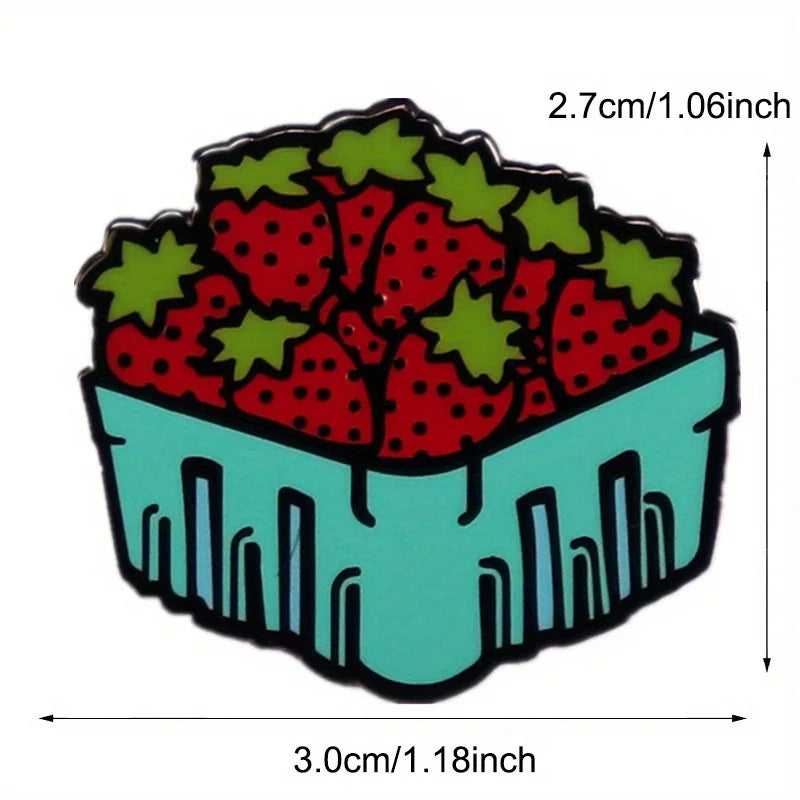 Strawberry Carton Pin