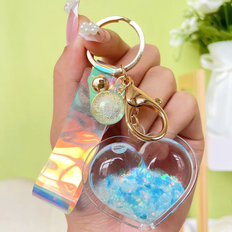 Liquid Heart Keychain
