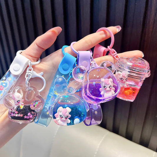 Liquid Unicorn Keychain