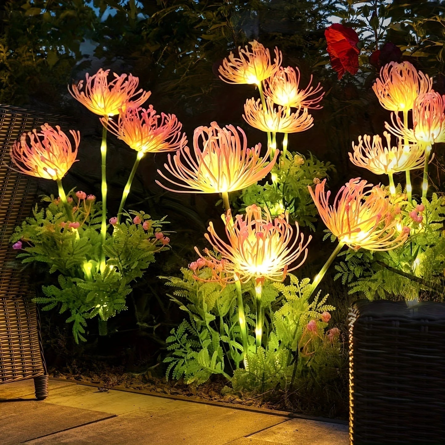 Solar Spider Chrysanthemum LED