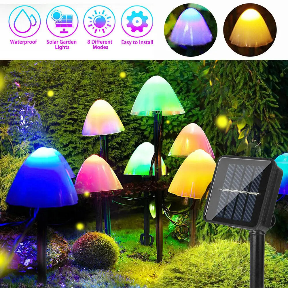 Solar Mushroom Solar LED