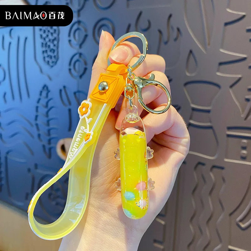 Alphabet Liquid Keychain