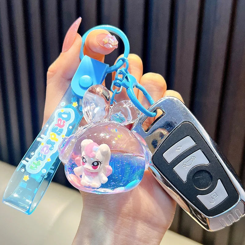 Liquid Unicorn Keychain