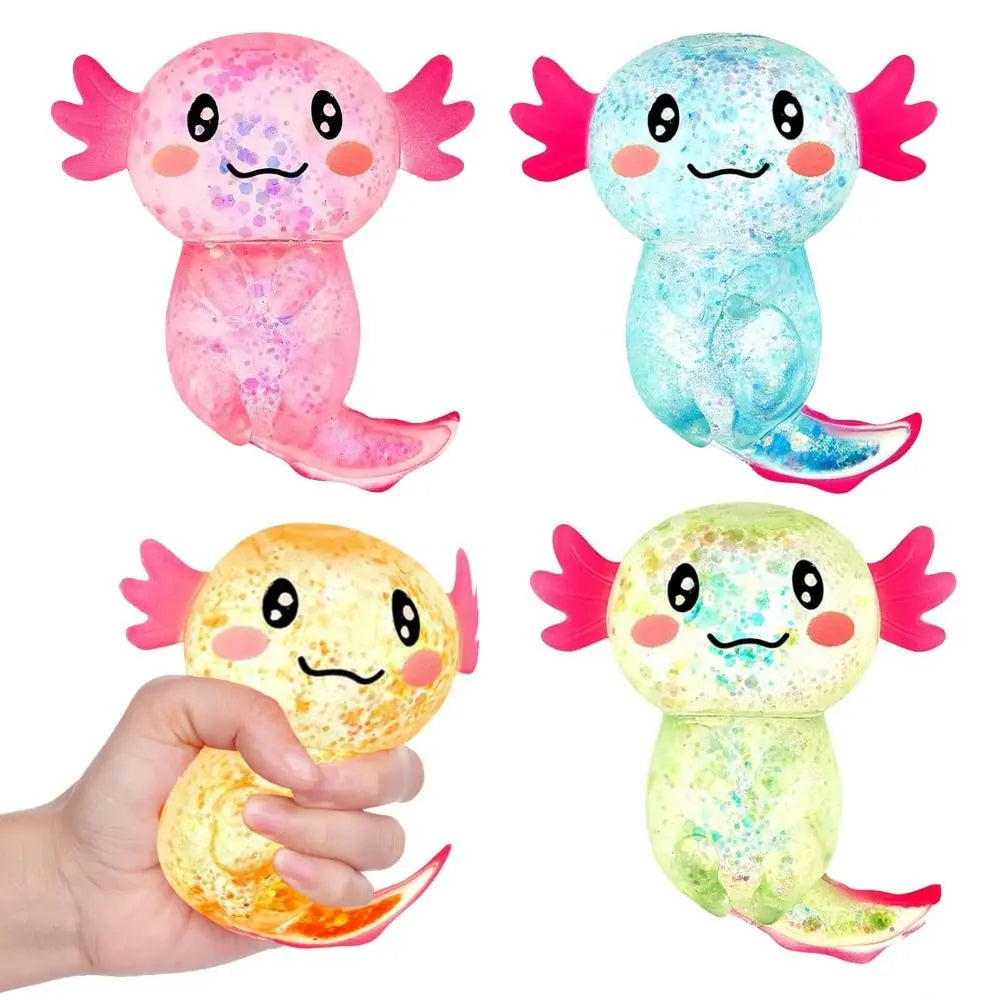 Glitter Axolotl Squishie