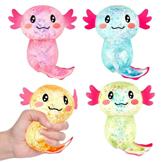 Glitter Axolotl Squishie