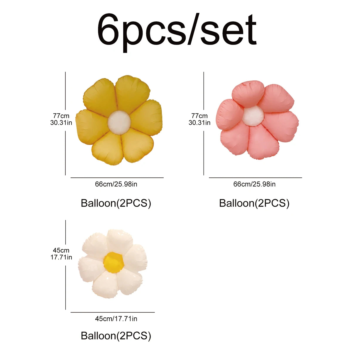 Retro Daisy Balloons