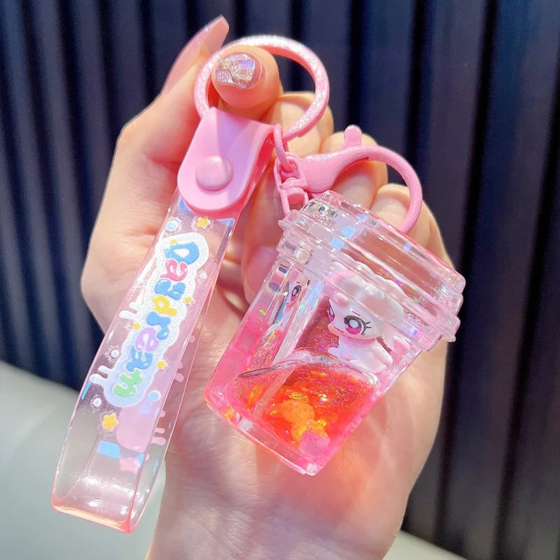 Liquid Unicorn Keychain