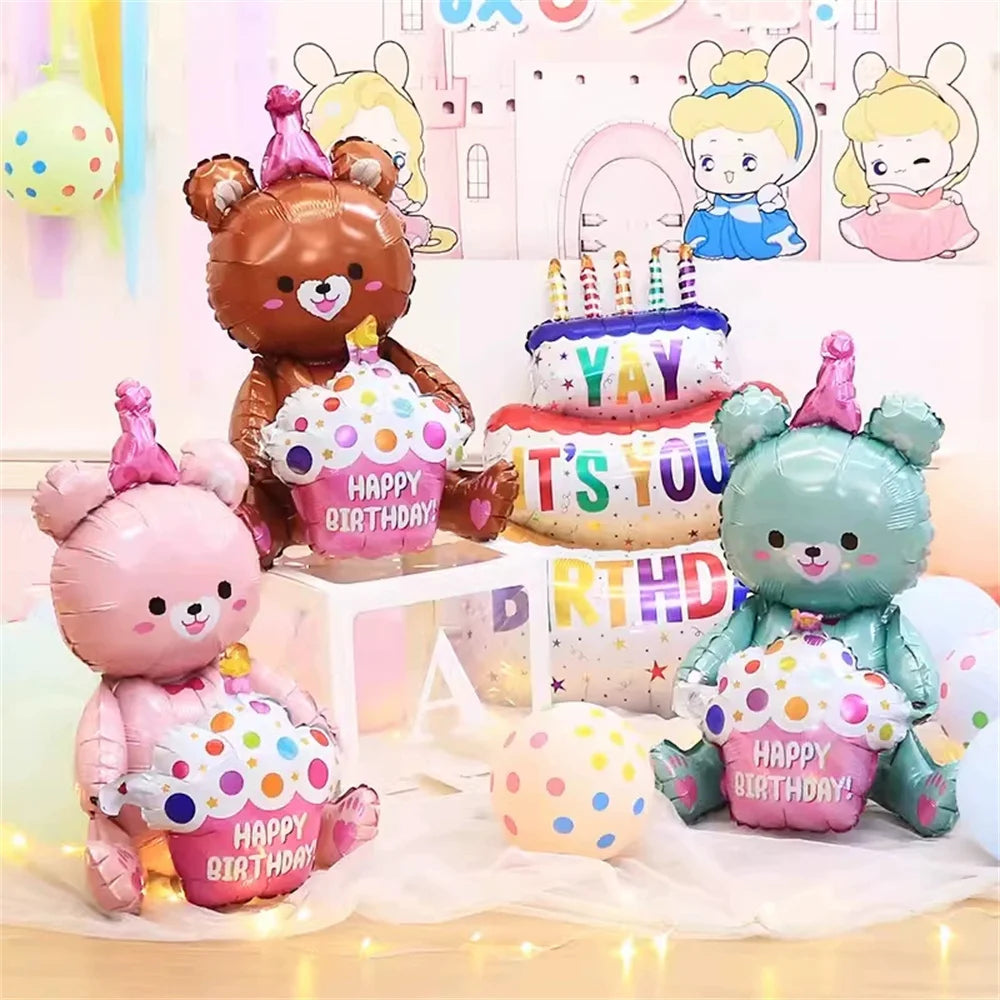 Cute Birthday Bear Balloon