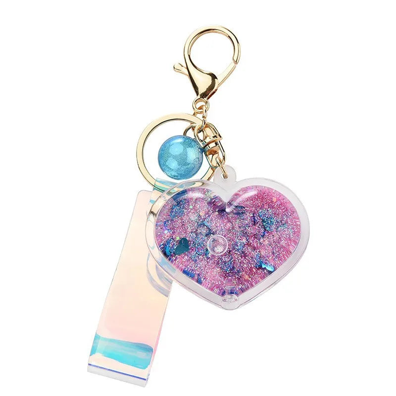 Liquid Heart Keychain