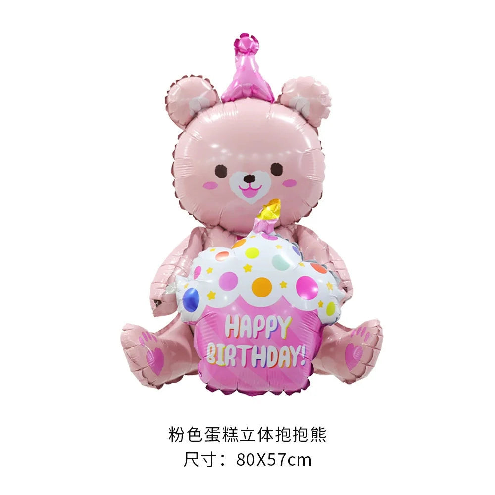 Cute Birthday Bear Balloon