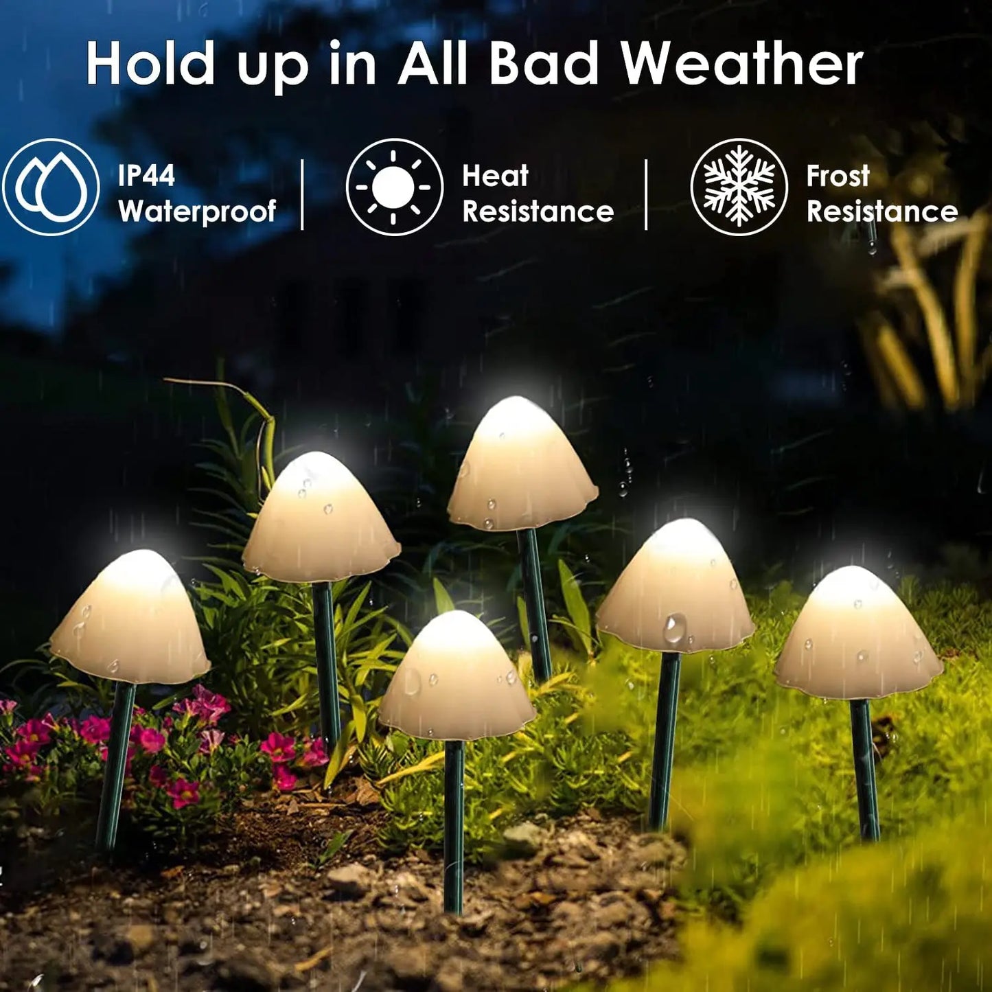 Solar Mushroom Solar LED