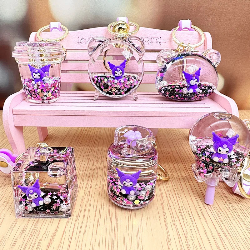 Quicksand Kuromi Keychain