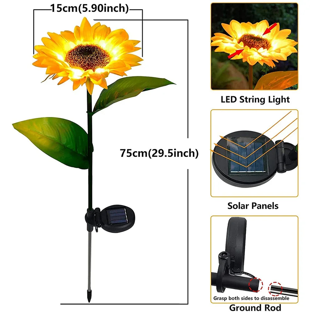 Solar Sunflower LED