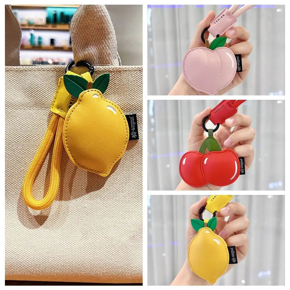 Leather Fruit Keychain