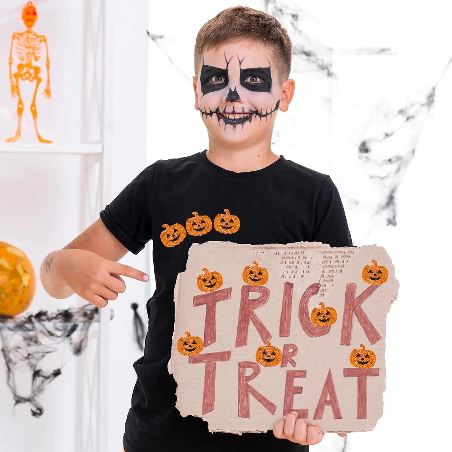 Holographic Pumpkin Sticker