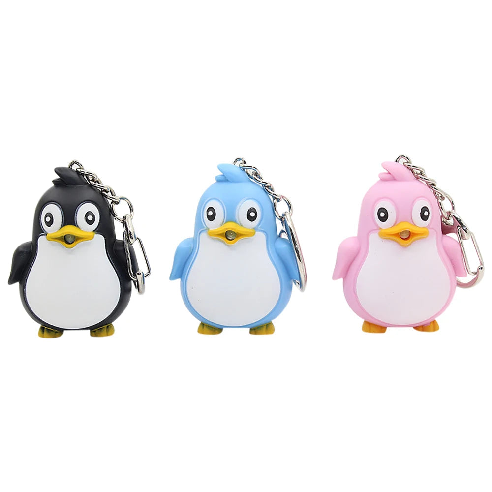 Electric Penguin Keychain
