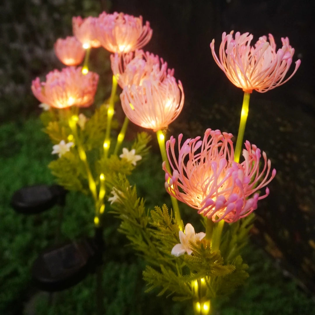 Solar Spider Chrysanthemum LED