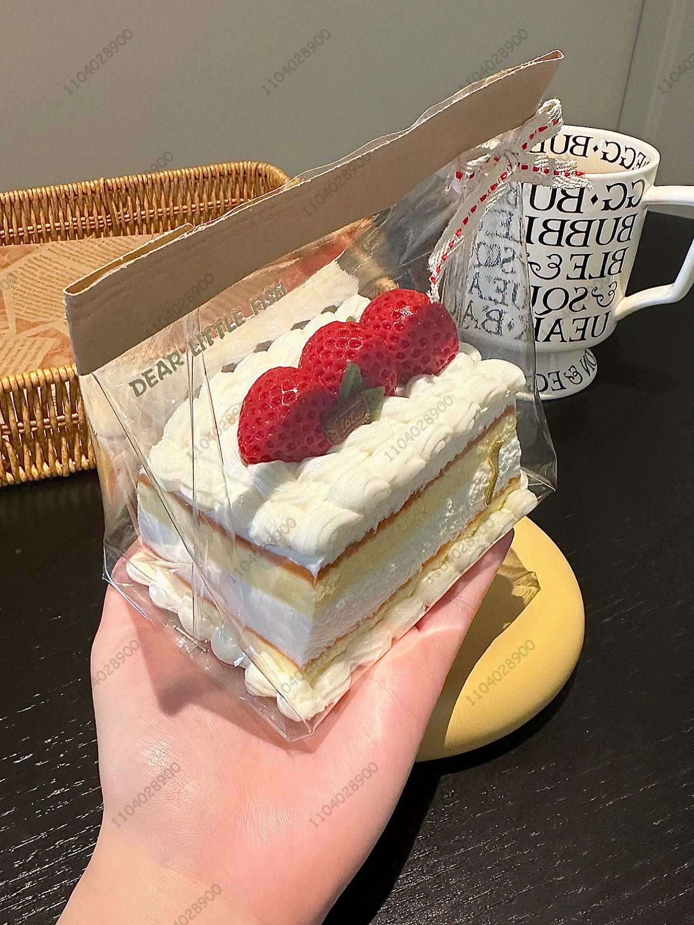 Strawberry Mousse Cake Taba Squishie