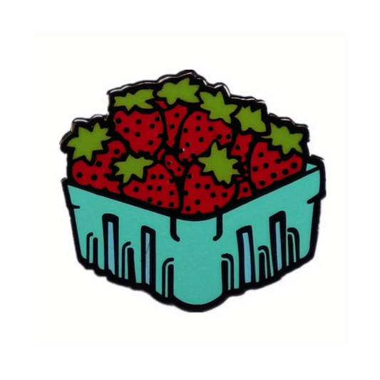Strawberry Carton Pin